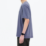 8 seconds Garment Dyeing One-point Short Sleeve T-shirt – Purple