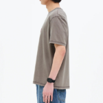 8 seconds Garment Dyeing One-point Short Sleeve T-shirt – Brown