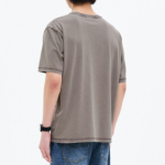 8 seconds Garment Dyeing One-point Short Sleeve T-shirt – Brown