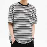 8 seconds Multi Stripe T-shirt – Black Multi