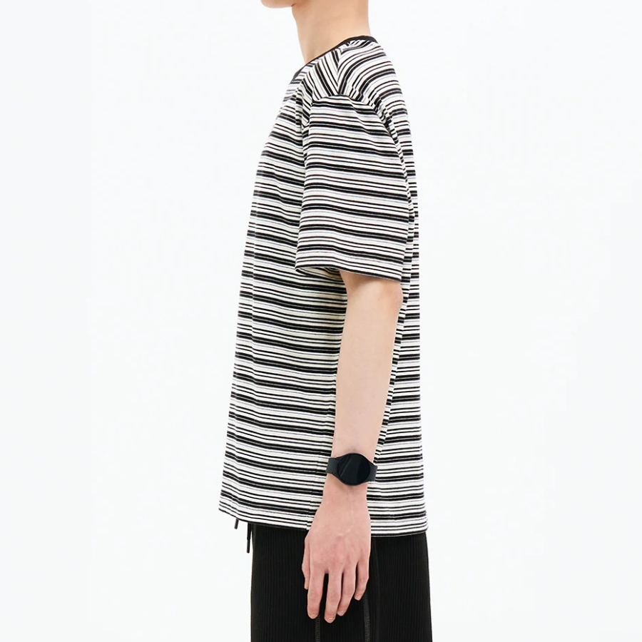 8 seconds Multi Stripe T-shirt – Black Multi