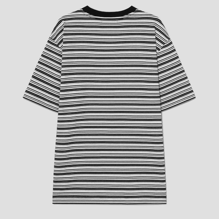 8 seconds Multi Stripe T-shirt – Black Multi