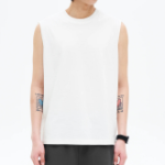 8 seconds Daily Cotton Sleeveless — White