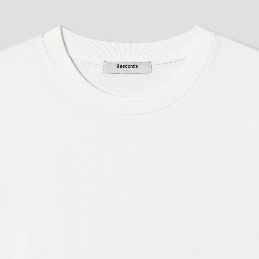 8 seconds Daily Cotton Sleeveless — White