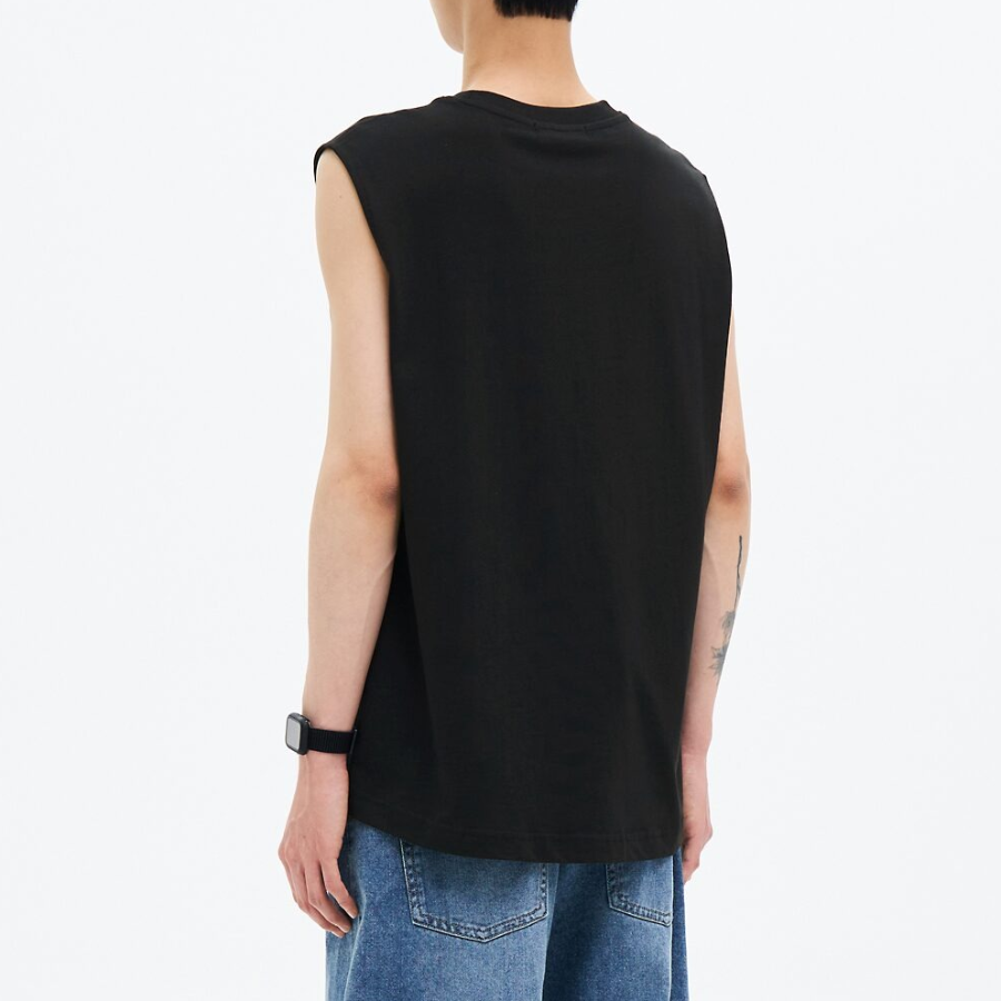 8 seconds Daily Cotton Sleeveless — Black