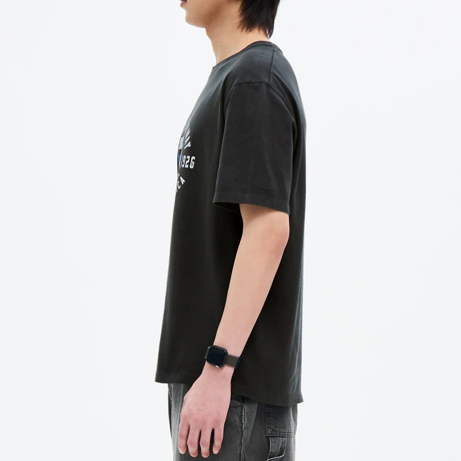 8 seconds Pigment Dye Graphic T-shirt — Ash