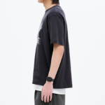 8 seconds Soft Cotton Blur Lettering T-shirt — Ash