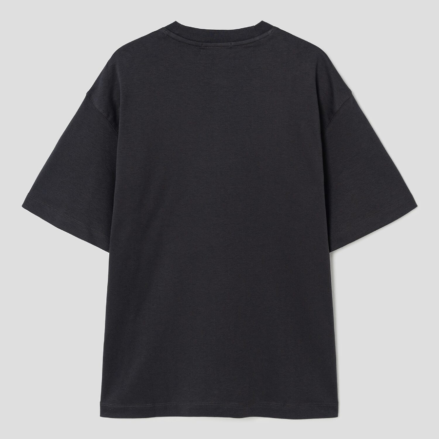 8 seconds Soft Cotton Blur Lettering T-shirt — Ash