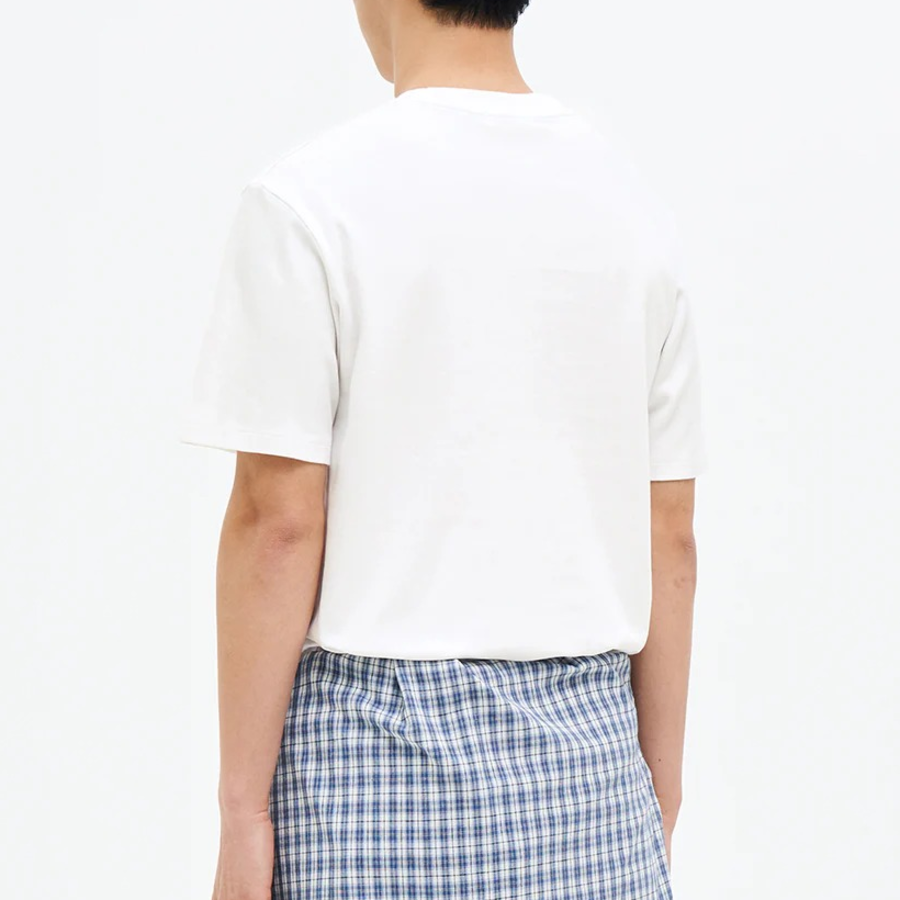 8 seconds Soft Cotton Small Lettering T-shirt — White