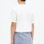 8 seconds Soft Cotton Small Lettering T-shirt — White