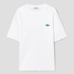 8 seconds Soft Cotton Small Lettering T-shirt — White