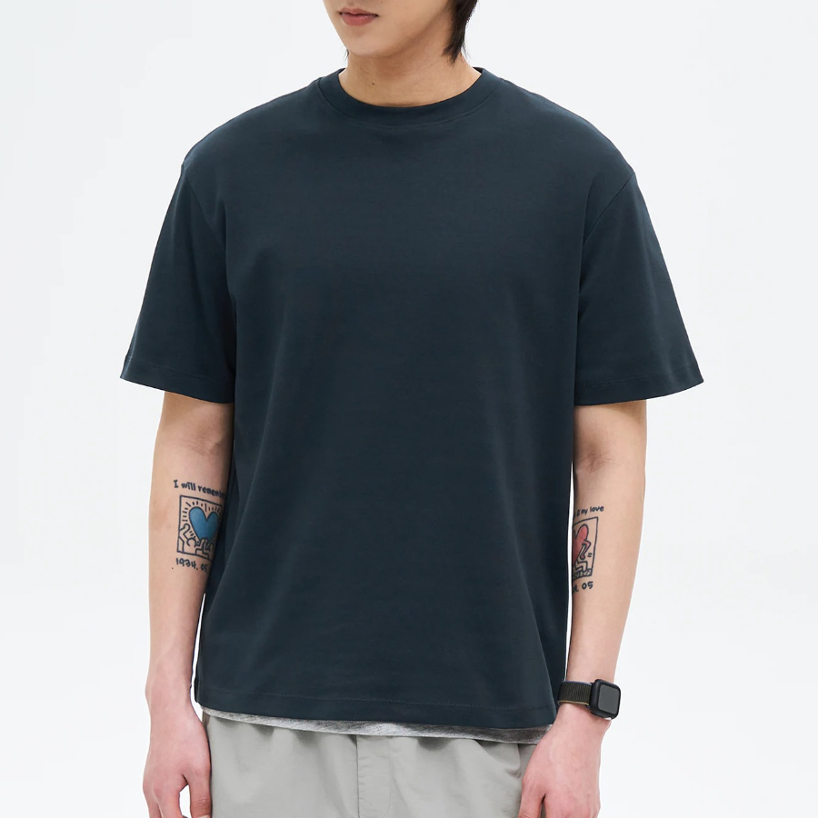 8 seconds Soft Cotton Relaxed Fit T-shirt — Ash