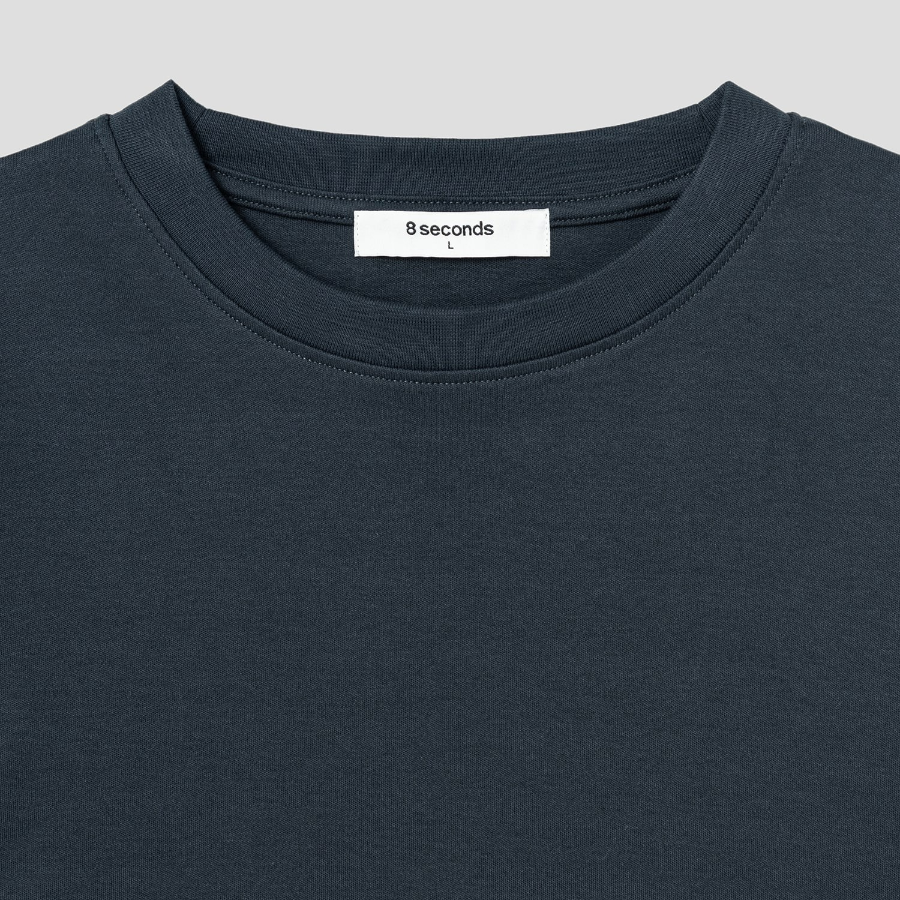 8 seconds Soft Cotton Relaxed Fit T-shirt — Ash