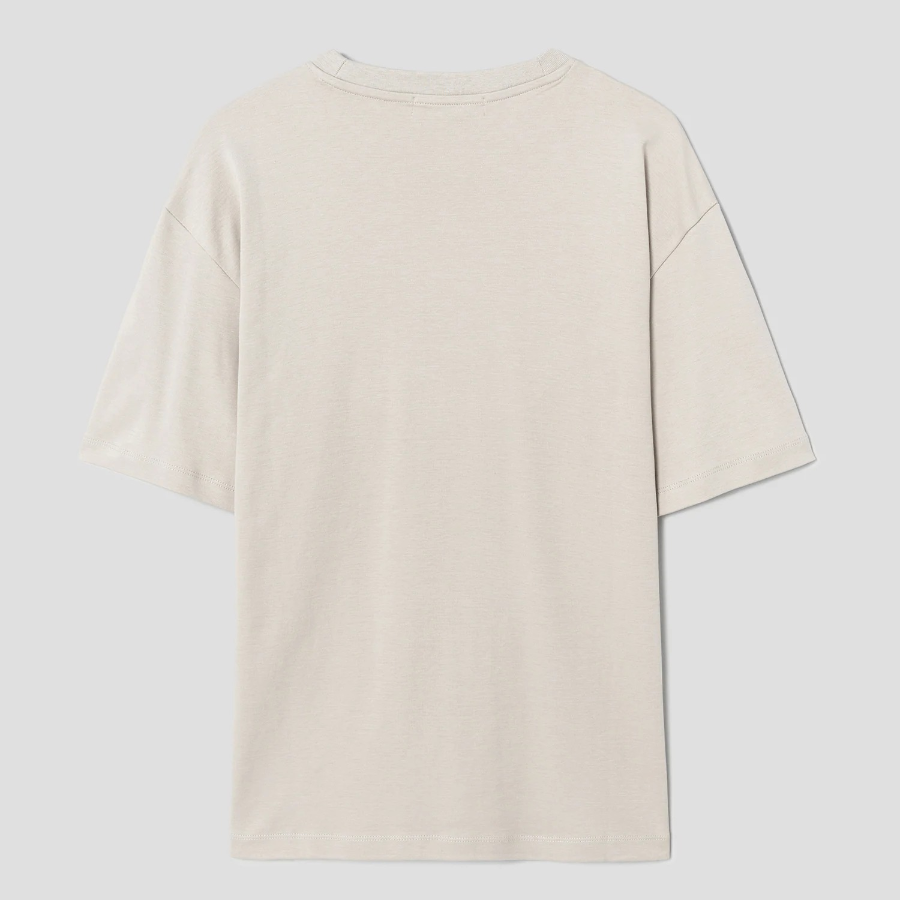 8 seconds Soft Cotton Relaxed Fit T-shirt — Ivory