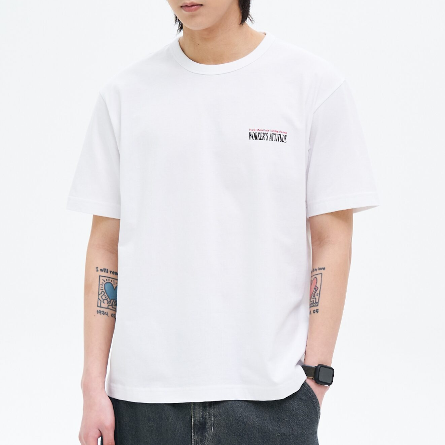 8 seconds Walker Graphic T-shirt — White