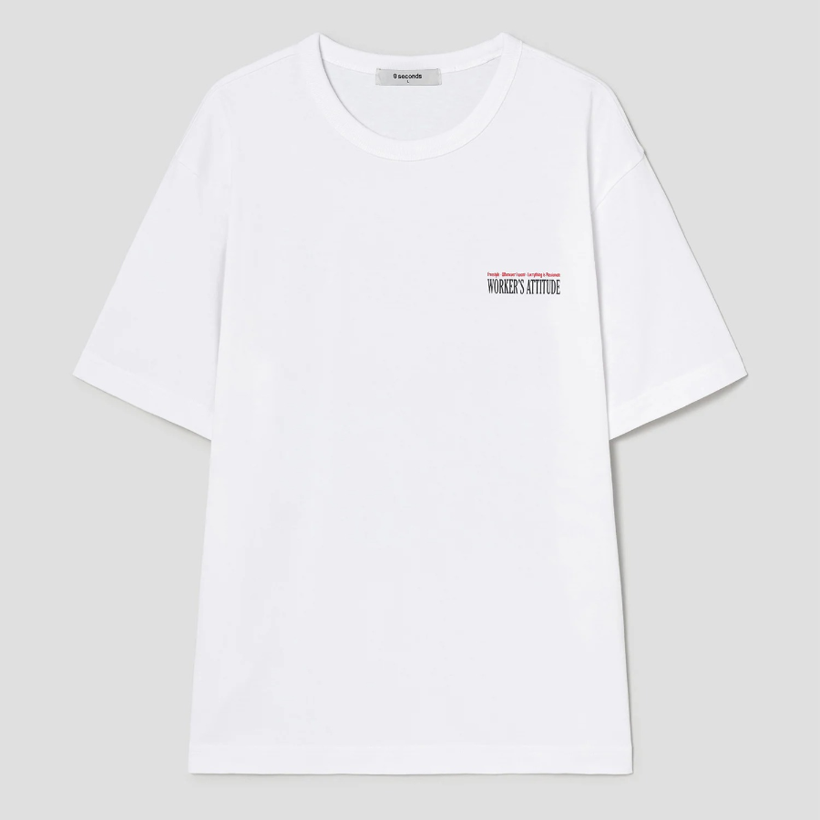 8 seconds Walker Graphic T-shirt — White