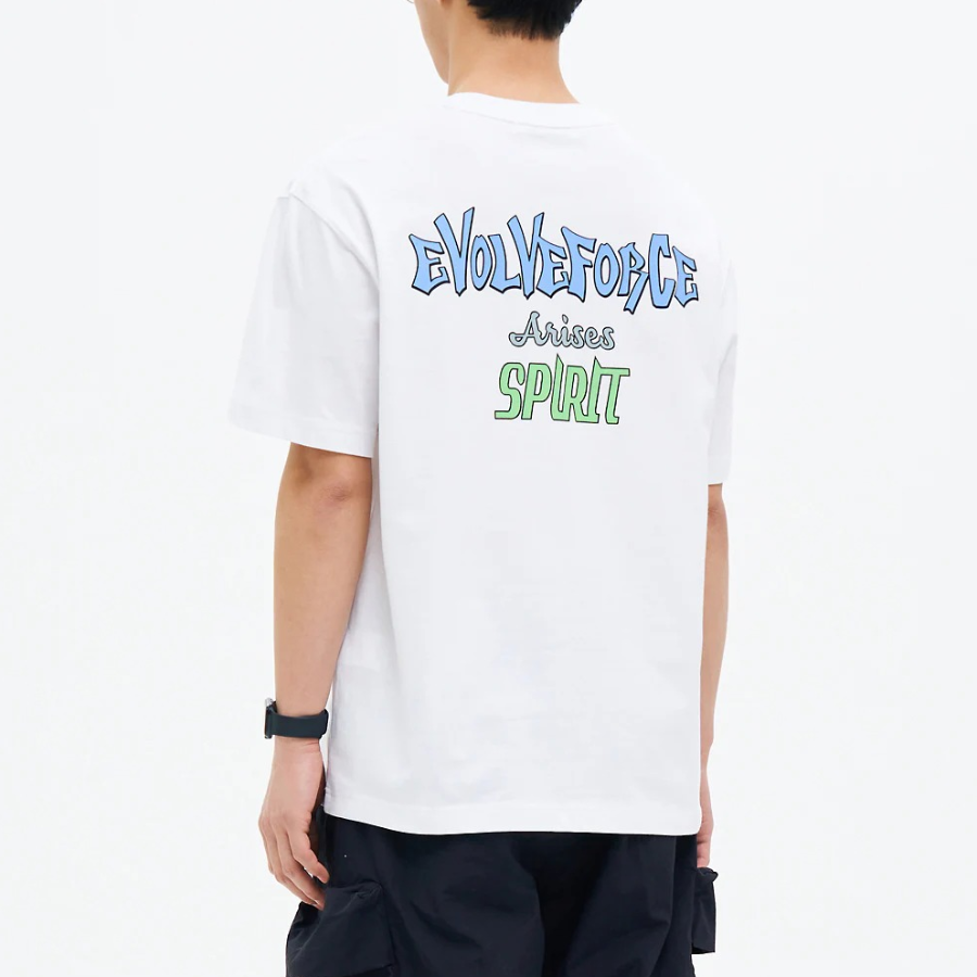 8 seconds Spirit Back Lettering Graphic T-shirt — White