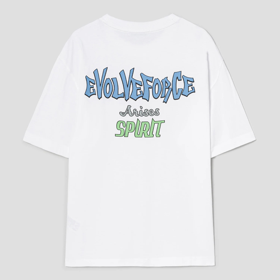 8 seconds Spirit Back Lettering Graphic T-shirt — White