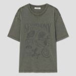 8 seconds Symphony Garment Dye T-shirt — Khaki