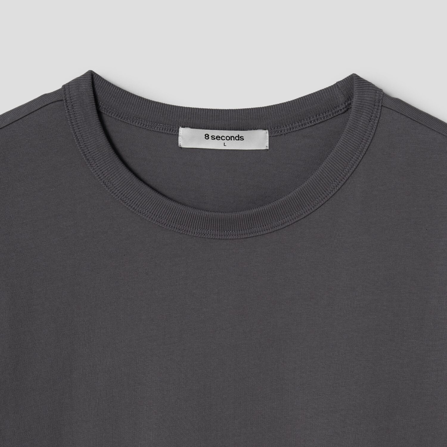 8 seconds Daily Basic T-shirt — Brown