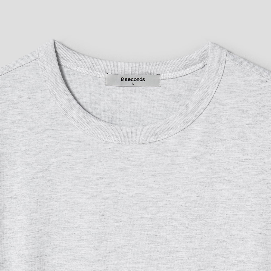 8 seconds Daily Basic T-shirt — Light Grey