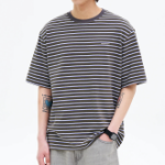 8 seconds Multi Stripe T-shirt — Khaki
