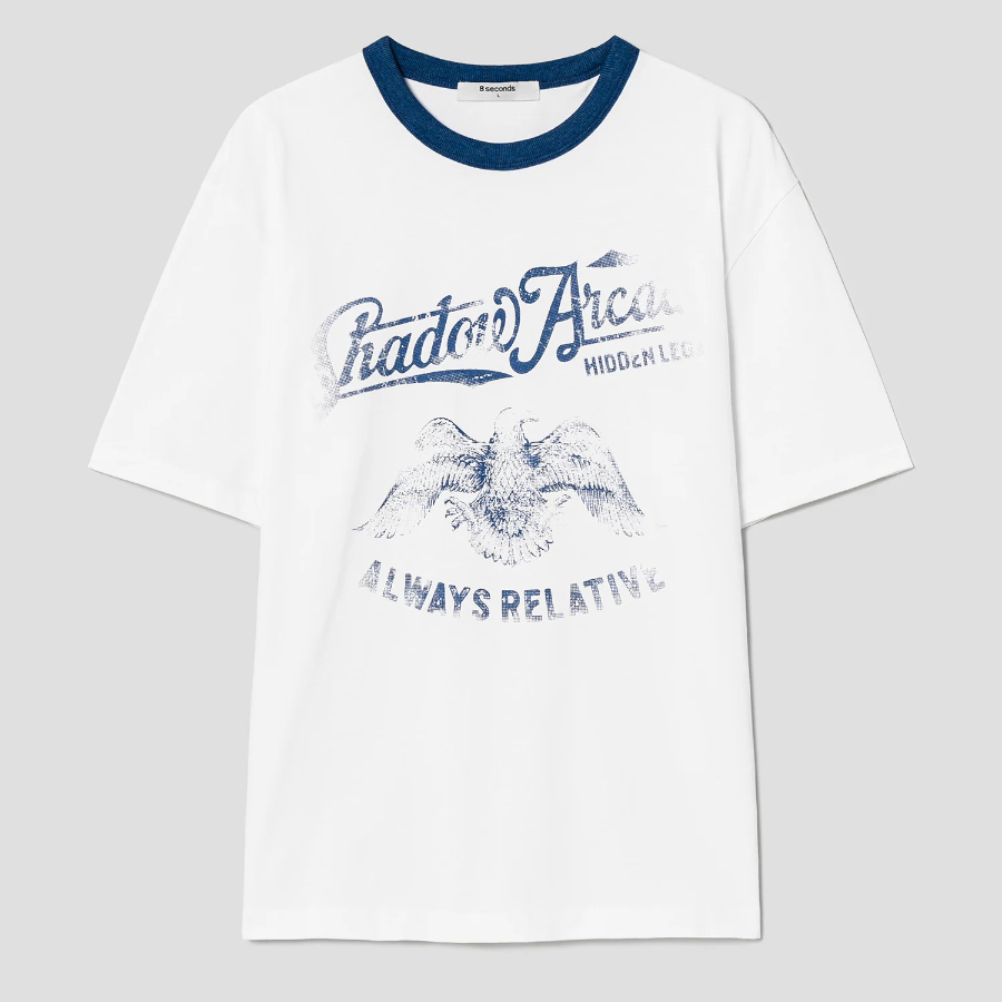 8 seconds Vintage Eagle Graphic T-shirt — White