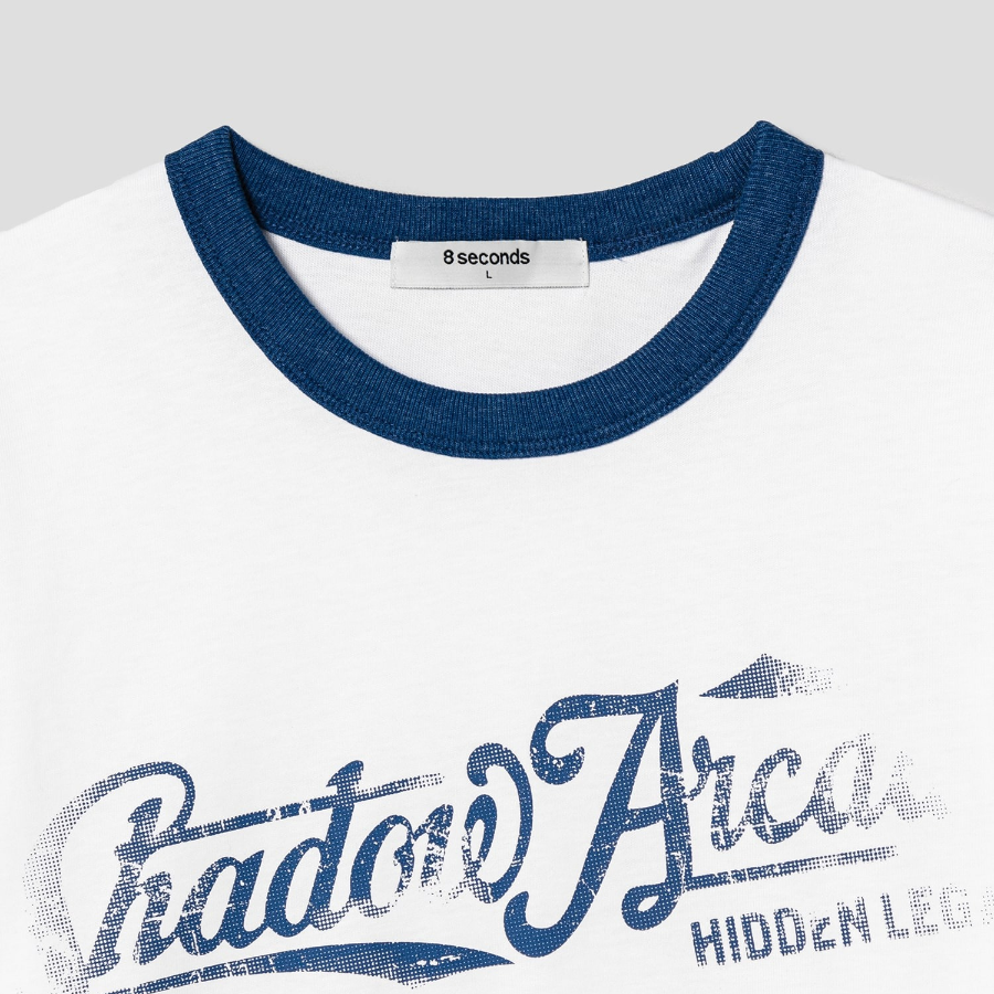 8 seconds Vintage Eagle Graphic T-shirt — White