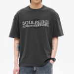 8 seconds Garment Dye Soul T-shirt — Ash