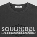 8 seconds Garment Dye Soul T-shirt — Ash