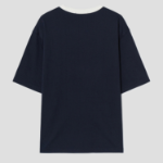 8 seconds Rib Contrast Graphic T-shirt — Navy