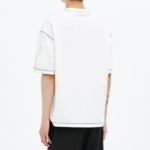 8 seconds Contrast Stitch Point T-shirt — White