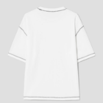 8 seconds Contrast Stitch Point T-shirt — White