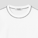 8 seconds Contrast Stitch Point T-shirt — White
