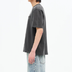 8 seconds Garment Dye 3D Lettering Graphic T-shirt — Ash