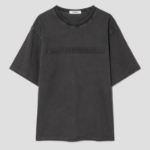 8 seconds Garment Dye 3D Lettering Graphic T-shirt — Ash