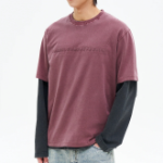 8 seconds Garment Dye 3D Lettering Graphic T-shirt — Pink