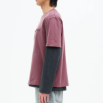 8 seconds Garment Dye 3D Lettering Graphic T-shirt — Pink