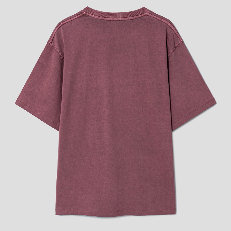 8 seconds Garment Dye 3D Lettering Graphic T-shirt — Pink