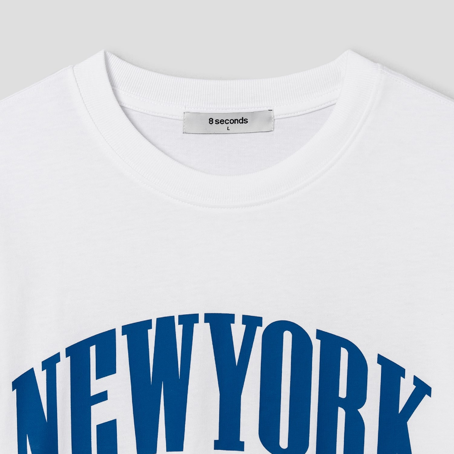 8 seconds City Graphic T-shirt — White
