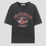 8 seconds Garment Dye Bike Graphic T-shirt — Ash