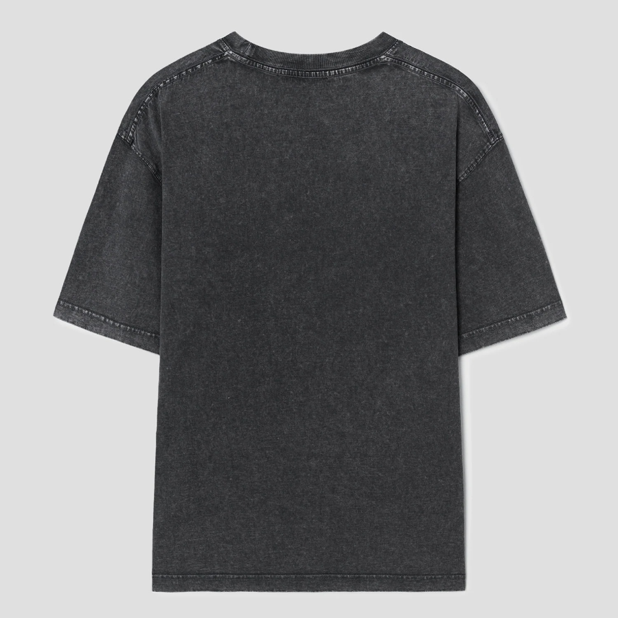 8 seconds Garment Dye Bike Graphic T-shirt — Ash