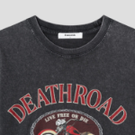 8 seconds Garment Dye Bike Graphic T-shirt — Ash