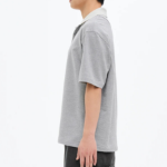 8 seconds Contrast Collar Mini Terry T-shirt — Gray