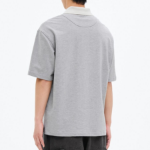 8 seconds Contrast Collar Mini Terry T-shirt — Gray