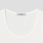 8 seconds Texture Sleeveless T-shirt — White