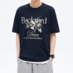 8 seconds Garden Graphic T-shirt — Navy