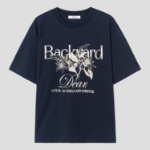 8 seconds Garden Graphic T-shirt — Navy