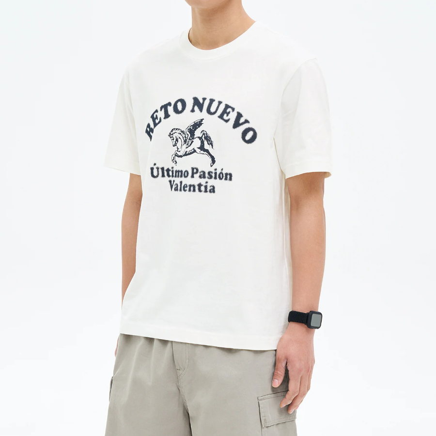 8 seconds Unicorn Graphic T-shirt — White