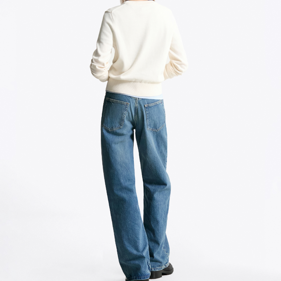 Tommy Hilfiger Official Loose Straight-Fit Denim Pants